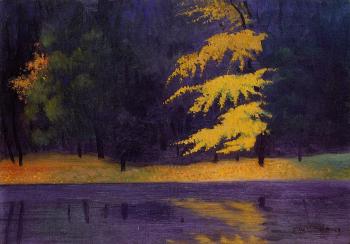 Felix Vallotton : The Lake in the Bois de Boulogne